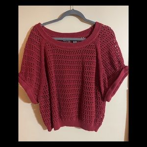 Victoria’s Secret (Moda International) Burgundy Dolman Sleeve Sweater Size Small